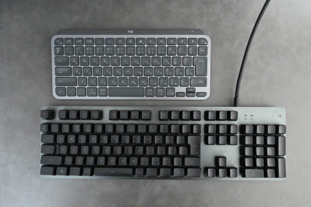 MX KEYS miniとG512の比較