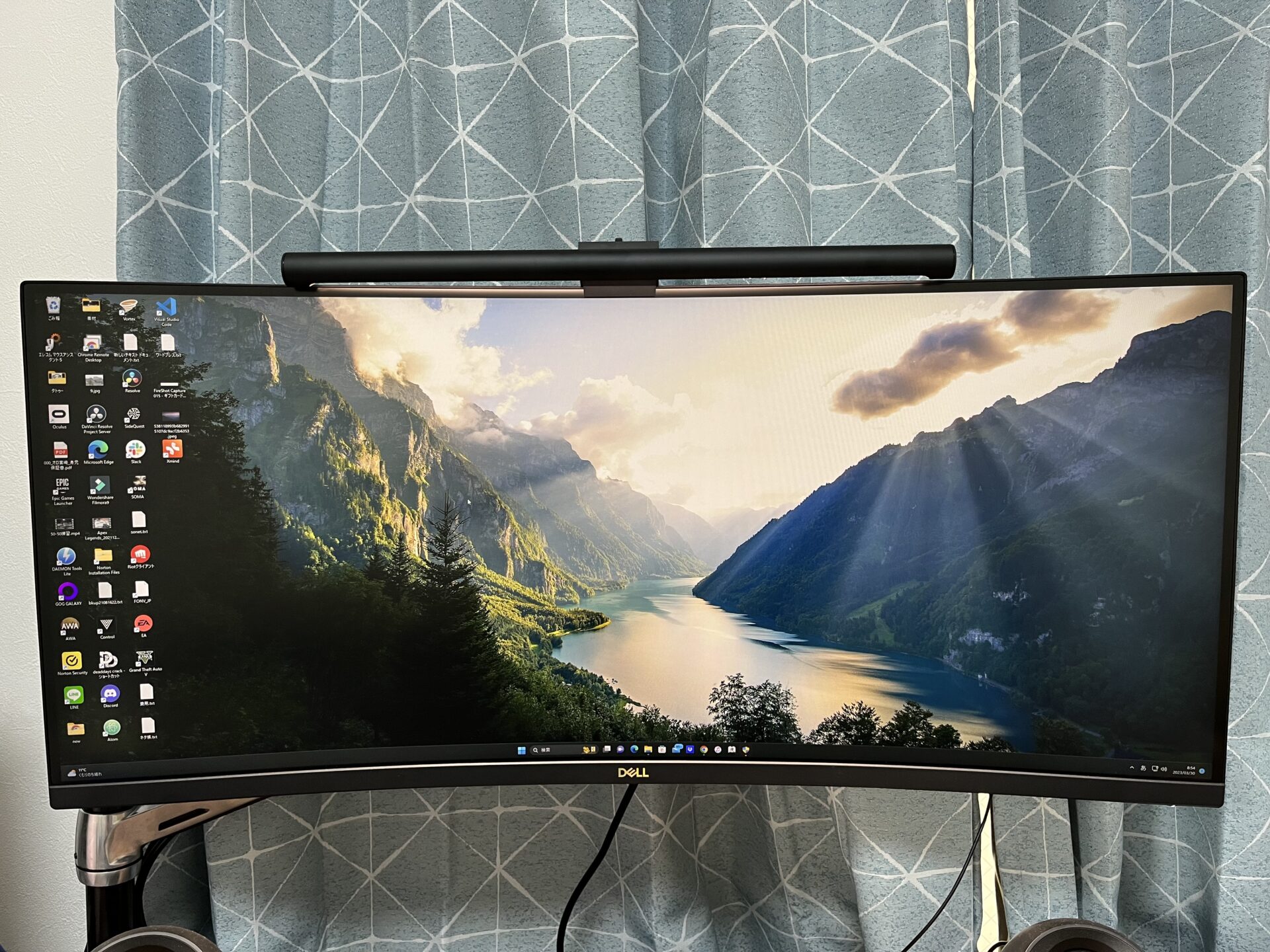 DELL S3422DWG 34インチ 曲面ゲーミングモニター 3440 x 1440 - 周辺機器