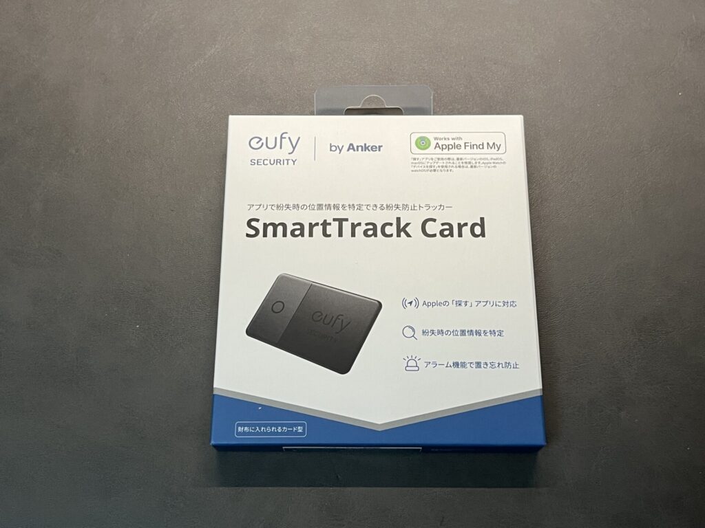 eufy SmartTrack Cardの箱